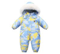 Bébé Polaire Combinaison De Neige Hiver Chaud Pyjama GrenouillèRe Manches Longues Vetement Bebe Mignon Combinaisons Flanelle Tricoté Barboteuse pour 0-12 Mois