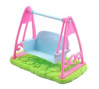 Bébé Poupée Balançoire Jouet Simulation Balançoire Ensemble en Plastique Bricolage Assemblage Manuel Jouet pour Enfants Filles Rose Décoration de Bureau Concept (Coloré)