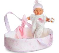 Bébé poupée Berjuan 351 Panier Rose 28 cm (28 cm)