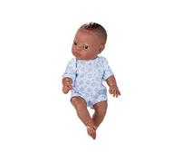 bébé poupée Nouveau-né filles 30 cm vinyle/textile blanc/bleu