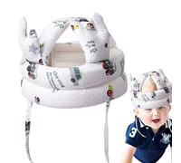 bébé pour ramper en marchant - Bonnet protecteur tête mignon en coton pour bébé,sécurité rempli d'éponge réglable pour la position courante rampante Tioheam