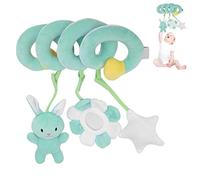 Bébé Poussette Jouet Suspendu, Mignon Animal Spirale Landau Jouets Suspendus Bébé Spirale Jouets En Peluche Apaisant Infant Spirale Activité Hochet Nouveau-né Jouet En Peluche pour(Lapin vert)
