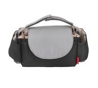 Bébé Poussette Sac Universel Multi Poches Sac Suspendu Nylon Imperméable Simple Anti-usure Bébé Couche Caddy Sac pour Berceau Mur Table Bouteille Couche Téléphone (noir)