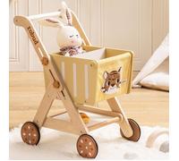 Bébé poussoir walker - ROBOTIME ROBUD Chariot de courses en bois - Forest King
