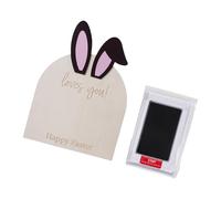 Bébé Première Empreinte Art Bois Message Card Joyeux Empreinte Signe Décoration de maternelle Nouveau-né Photographie Nouveau-né Photographie Accessoires de séance photo