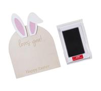 Bébé Première Empreinte Art Carte de naissance en bois Souvenir Décoration de maternelle et nouveau-né Accessoires de séance photo Thème