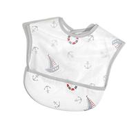 Bébé Riz Poche Bavoir Étanche Infant Manger Vêtements Imperméable Salive Serviette Bavoir Pour Enfants Coton Sans Manches Anti-Dressing Petit Voilier
