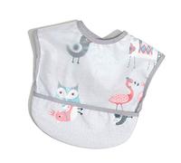 Bébé Riz Poche Étanche Bavoir Infant Manger Des Vêtements Imperméable Salive Serviette Enfants Bavoir Coton Sans Manches Anti-Dressing Owl