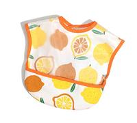 Bébé Riz Poche Étanche Bavoir Infant Manger Des Vêtements Imperméable Salive Serviette Enfants Bib Coton Sans Manches Anti-Dressing Citron