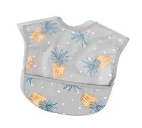 Bébé Riz Poche Étanche Bavoir Infant Manger Des Vêtements Imperméable Salive Serviette Enfants Bib Coton Sans Manches Anti-Dressing Ananas