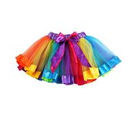 BéBé Robe Dancewear, OverDose Filles Des Gamins Jupon Arc En Ciel Pettiskirt Bowknot Jupe Tutu Rainbow Robe (1-3 ans)