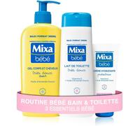 Bébé - Routine Bain Et Toilette - Gel Corps Et Cheveux Très Doux 300 Ml + Lait De Toilette Très Doux 300 Ml + Crème Hydratante Protectrice 100 Ml - Peaux Délicates Nourrissons - Hypoallergéniques