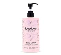 bebe Sheer Lait Corporel pour Femmes - Lotion hydratante pour peaux sèches - Parfum fruité, agrumes et floral - Adoucit la peau - 500 ml