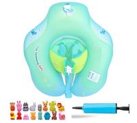 Bébé Siège De Piscine, Piscine Réglable Taille Gonflable pour Enfants Bébé,pour 6-20 Mois Bébé (cadeau: 5pcs Poupée + gonfleur)