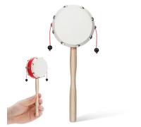 Bébé Tambour à Secouer en Bois et Peau de Mouton pour Tout-petit