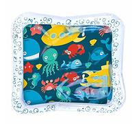 Bébé Tapis D'eau Gonflable, Temps de Jeu de Ventre pour le Nourrisson avec des Créatures Marines, Pendant 3 Mois et Plus