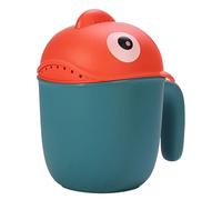 Bébé Tasse de Shampooing - Poisson Cartoon Shampooing Tasse - Arrosoir de Dessin Animé - Tasse de Bain pour Bébé Et Enfant - Cuillère à Shampoing pour Bébé- Jouets de Bain pour Bébé (Vert)