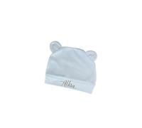 Bebe Tendances - Bonnet de naissance blanc personnalisé, Personnalisation prénom bébé - Cadeau naissance, anniversaire, noël, toutes occasions - cadeau original
