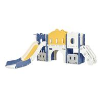 Bébé Toboggan et balançoire Ensemble Auto Portante Toboggan Tout Petit grimpeur balançoire Ensemble bébé Aire de Jeux Ensemble intérieur Ministre des Affaires étrangères Toboggan (Aisle-Blue Yellow)