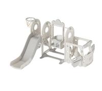 Bébé Toboggan et balançoire Ensemble Auto Portante Toboggan Tout Petit grimpeur balançoire Ensemble bébé Aire de Jeux Ensemble intérieur Ministre des Affaires étrangères Toboggan (Bus-Grey White)