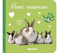 Bébé touche-à-tout - Avec maman - Livre matières - livre bébé - Livre d'éveil - Imagier photo - matières à toucher - 12 mois