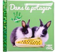 Bébé touche-à-tout - Dans le potager- Livre matières bébé - Imagier photo avec matières à toucher - Dès 12 mois