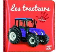 Bébé touche-à-tout - Les tracteurs - Imagier photo avec matières à toucher - Engins - Dès 12 mois