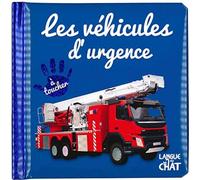 Bébé touche-à-tout - Les véhicules d'urgence - Livre matières bébé - Imagier photo avec matières à toucher - Dès 12 mois