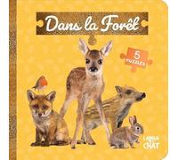 Bébé touche-à-tout - Mon livre puzzle - Dans la forêt - Imagier - Dès 18 mois