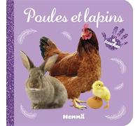 Bébé touche-à-tout - Poules et lapins - Collectif - Hemma - cartonné - Album éveil dès la naissance