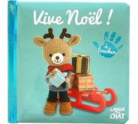 Bébé touche-à-tout - Vive Noël ! - Livre matières bébé - Imagier photo avec matières à toucher - Dès 12 mois