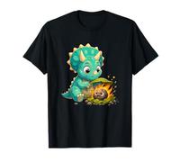 Bébé Tricératops protégeant Un ami Mignon feu de Camp T-Shirt