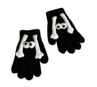 Bébé Tricoté Mittens D'automne Hiver Gants De Doigt Plein Doigt Divisé 'aspiration Magnétique Pour Les Activités Extérieures Intérieures Tricotés 'hiver Activités Extérieures De La