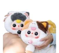 Bébé Trois Chanceux Chat Zipper Sac Série Aveugle Décoration Sac À Dos Pendentif Mignon En Peluche Poupée Mystère D