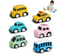Bébé Voiture Jouets, 6 Pièces,Voitures Enfant Jouet, Mini Voitures de Course,Petites Voitures,Jouet Enfant Convient aux Enfants à partir de 3 Ans,Tirez sur le dos,Lâcher prise et aller de l'avant