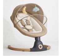 BEBE2LUXE Ava : Balancelle bebe/Transat bebe électrique jusqu'a 9kg, bluetooh pour smartphone, harnais de sécurité 5 points