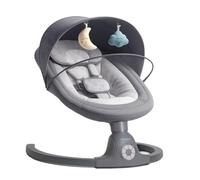 BEBE2LUXE Ava : Balancelle Bébé/Transat Bébé Électrique jusqu'à 9kg, Télécommande, Bluetooth pour Smartphone, Harnais de Sécurité 5 Points