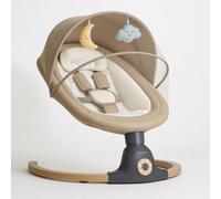 BEBE2LUXE Ava Balancelle Bébé/Transat Bébé Électrique jusqu'à 9kg, Télécommande, Bluetooth pour Smartphone, Harnais de Sécurité 5 Points