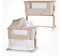 BEBE2LUXE Berceau évolutif 3 en 1 Leo - Cododo réglable , Lit bébé sécurisé, Parc modulable, de la Naissance à 36 Mois en Mode Parc