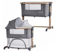 BEBE2LUXE Berceau évolutif 3 en 1 Leo - Cododo réglable , Lit bébé sécurisé, Parc modulable, de la Naissance à 36 Mois en Mode Parc