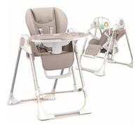 Chaise Haute BEBE2LUXE, transat, Balancelle : evolutif multifonction : SPLITY beige G