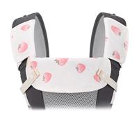 bebear Lot de 3 bavoirs à succion pour porte-bébé - En coton - Compatible avec toutes les marques, ours, 3 Count (Strawberry Pack of 1)