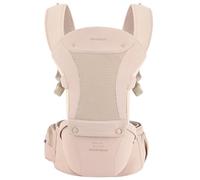 Bebear Porte-bébé pour 0 à 36 mois, sac à dos 3D Air Mesh pour nouveau-né à tout-petits, porte avant ergonomique 6 en 1 (coton rose)