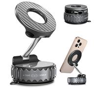 BEBEAR Support de téléphone de voiture pour Magsafe [78+LBS Hyper Ventouse & 4400gf Magnétique le plus puissant] Support de téléphone de voiture réglable à 360° Accessoires de voiture Support de