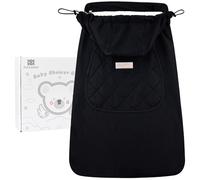 Bebear Winter Cover for Baby Carrier Warm Universal Hoodie Baby Carrier Cover for All Seasons(New Black)
