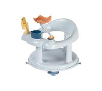 BEBECONFORT Siege de Bain pour Bebe Pivotant, 6-12 Mois, 10 kg max, Pivotant à 360°, Jeux, Antidérapant, Ergonomique, Ventouses,Bleu