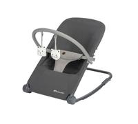 Bebeconfort Aster, transat bébé, 0-2 ans, léger (2,7 kg), pliable ultra compact, dossier réglable, arche de jeux amovible, harnais à 3 points, mode fixe, Tinted Graphite