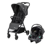 Bebeconfort Azur Duo...Mineral Graphite | Poussette Canne Compacte Bébé Légère, Inclinaison À Plat, Pliage Automatique à Une Main, Panier Spacieux