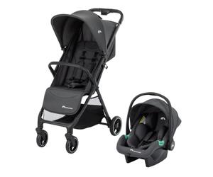 Bebeconfort Azur Duo, Poussette 2 en 1 Avec Cosy, Mineral Graphite | Poussette Canne Compacte Bébé Légère, Inclinaison À Plat, Pliage Automatique à Une Main, Panier Spacieux