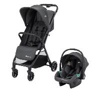 Bebeconfort Azur Duo, poussette canne compacte, 0-3 ans (15 kg), pliage automatique à une main, panier spacieux, Mineral Graphite